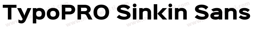TypoPRO Sinkin Sans Free字体转换